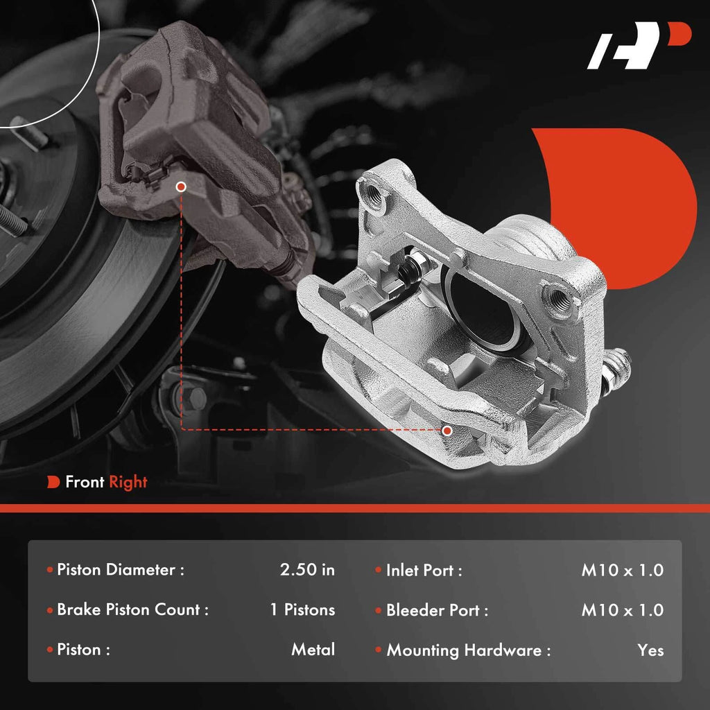 Set of 4 Brake Calipers with Bracket for Nissan Murano (2009–2012)