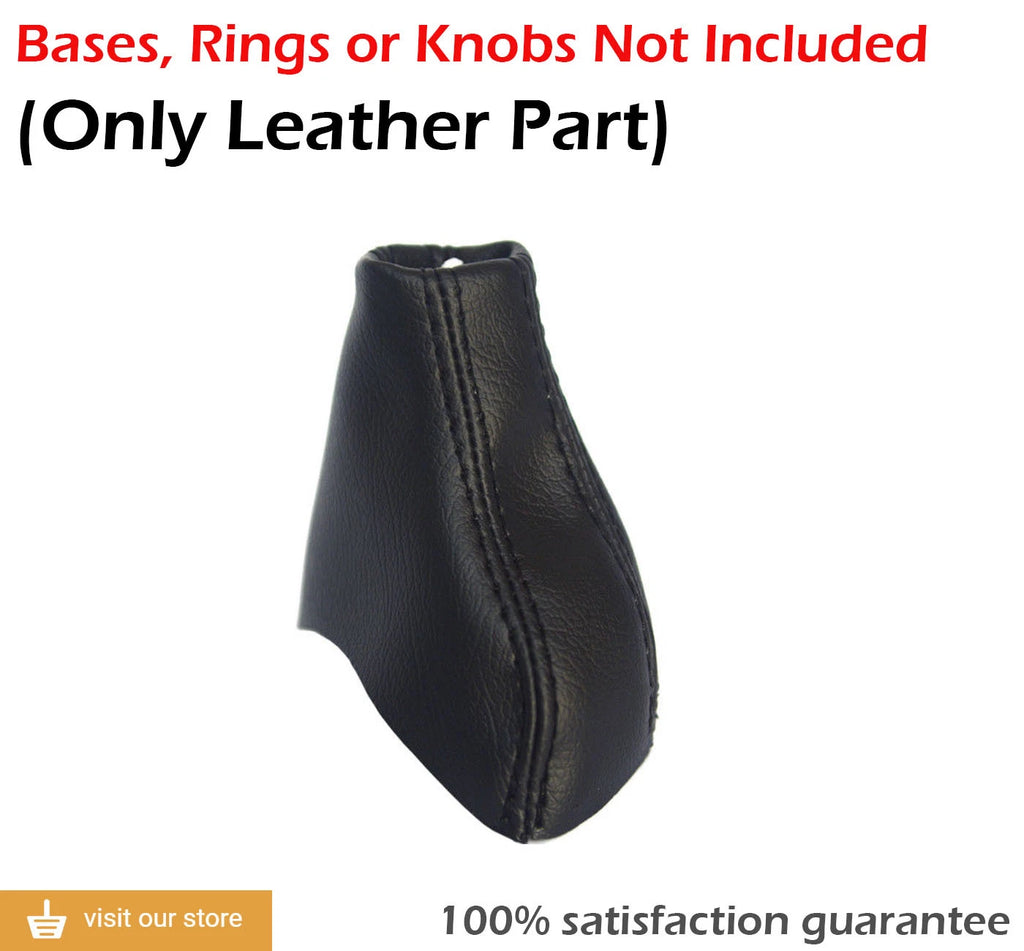 Manual Shift Boot Cover for Volvo XC90 (2003–2014) Black Leather Synthetic