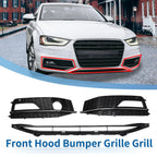 Front Lower Bumper Grille for Audi A4 (2013–2015) Sport Style with Hole