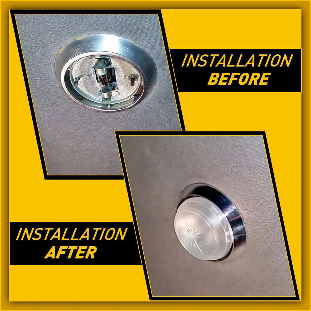 Round Dome Light Base & Lens for Chevrolet Cars (1971–1981)
