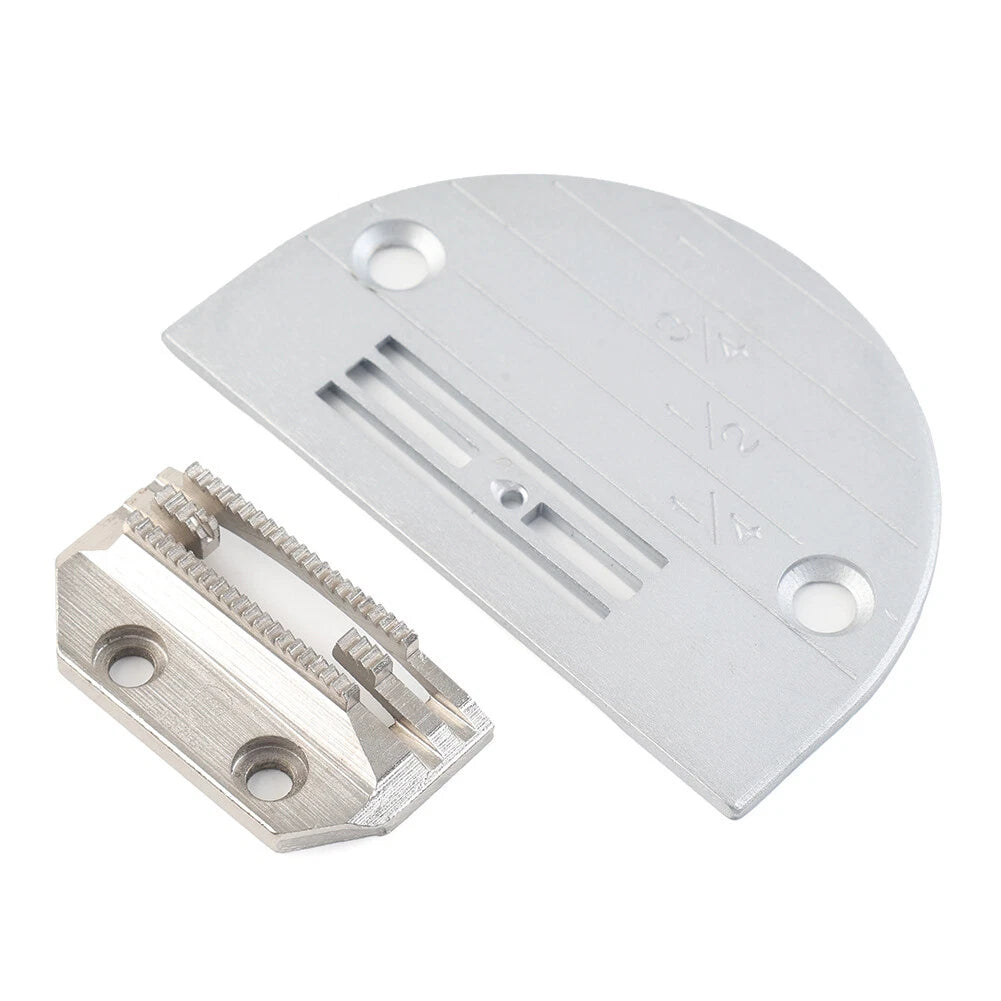 Set of 2 Feed Dogs & Plates for Juki Brother Singer Industrial Sewing Machine