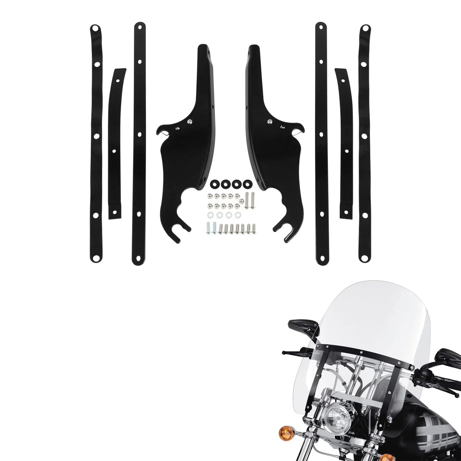 Windscreen Windshield Mount Bracket for Harley Softail FLST FLSTC (2000-2017)