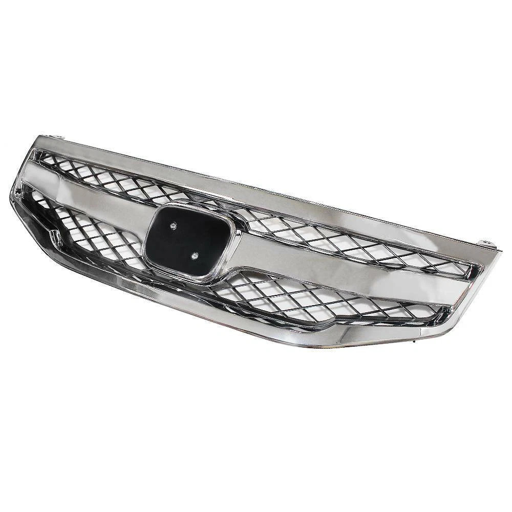 Front Bumper Grille Honeycomb for Honda Accord Sedan (2011–2012) Chrome ABS