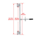 36'' Trailer Door Zinc Cam Bar Lock Kit for Trailers (YYYY–YYYY)