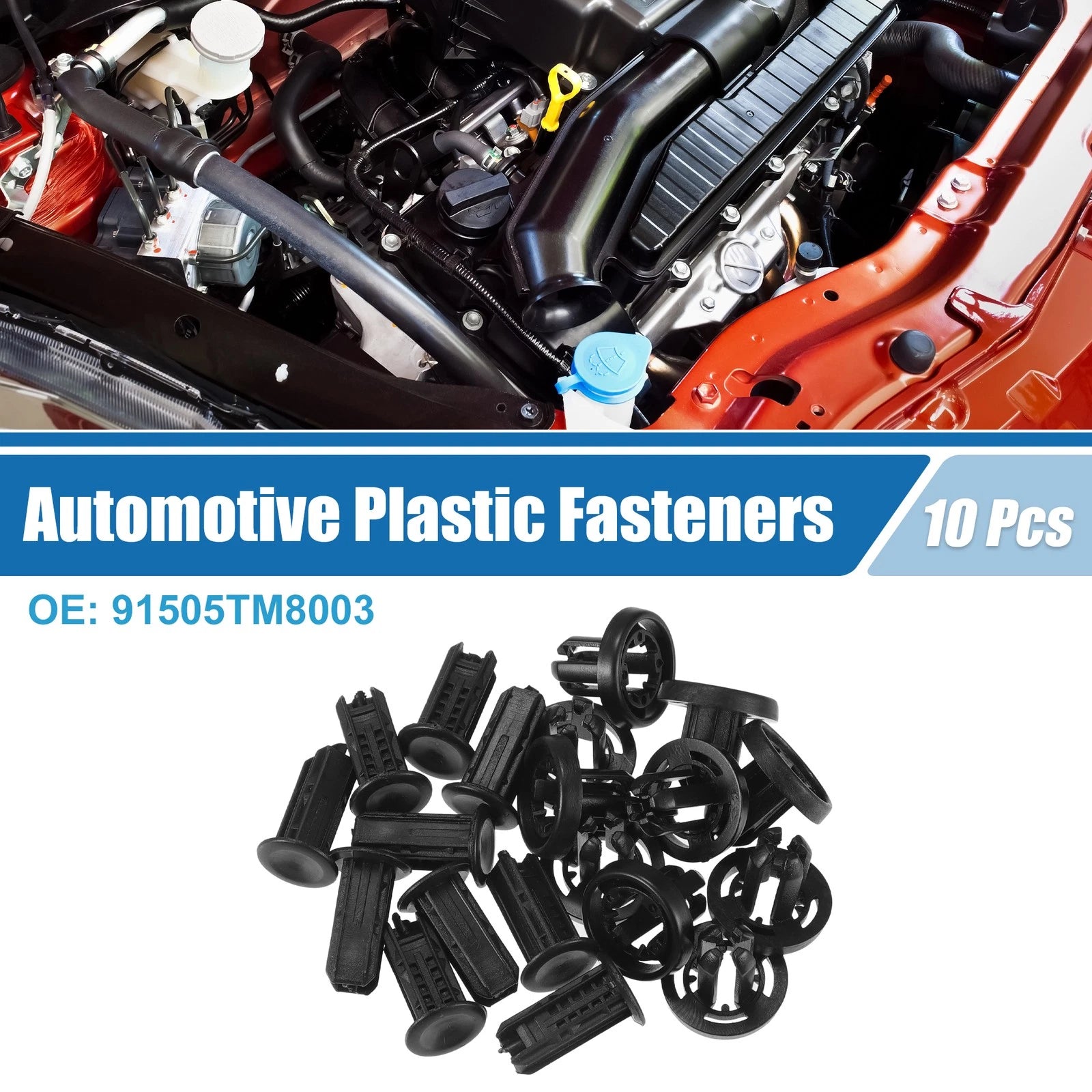 10 Pcs Bumper Clips No. 91505TM8003 for Honda Civic (2013–2019)