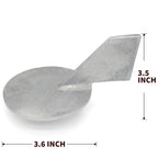 Boat Motor Trim Tab Anode with Bolt for Yamaha 50-90 HP (688-45371-01)