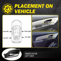 2X Inner Door Handle for Chevy Cruze (2011–2015) Black Chrome
