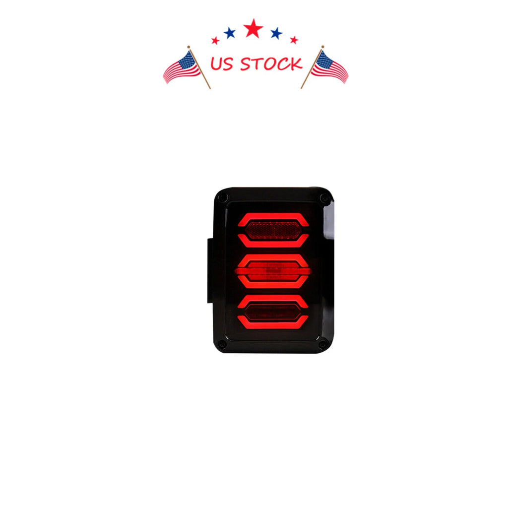 LED Tail Lights for Jeep Wrangler JKU JK (2007–2018) Smoked