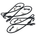 Set of 4 Fishing Rod Straps 18 Inch Elastic Ties for Boats and Kayaks