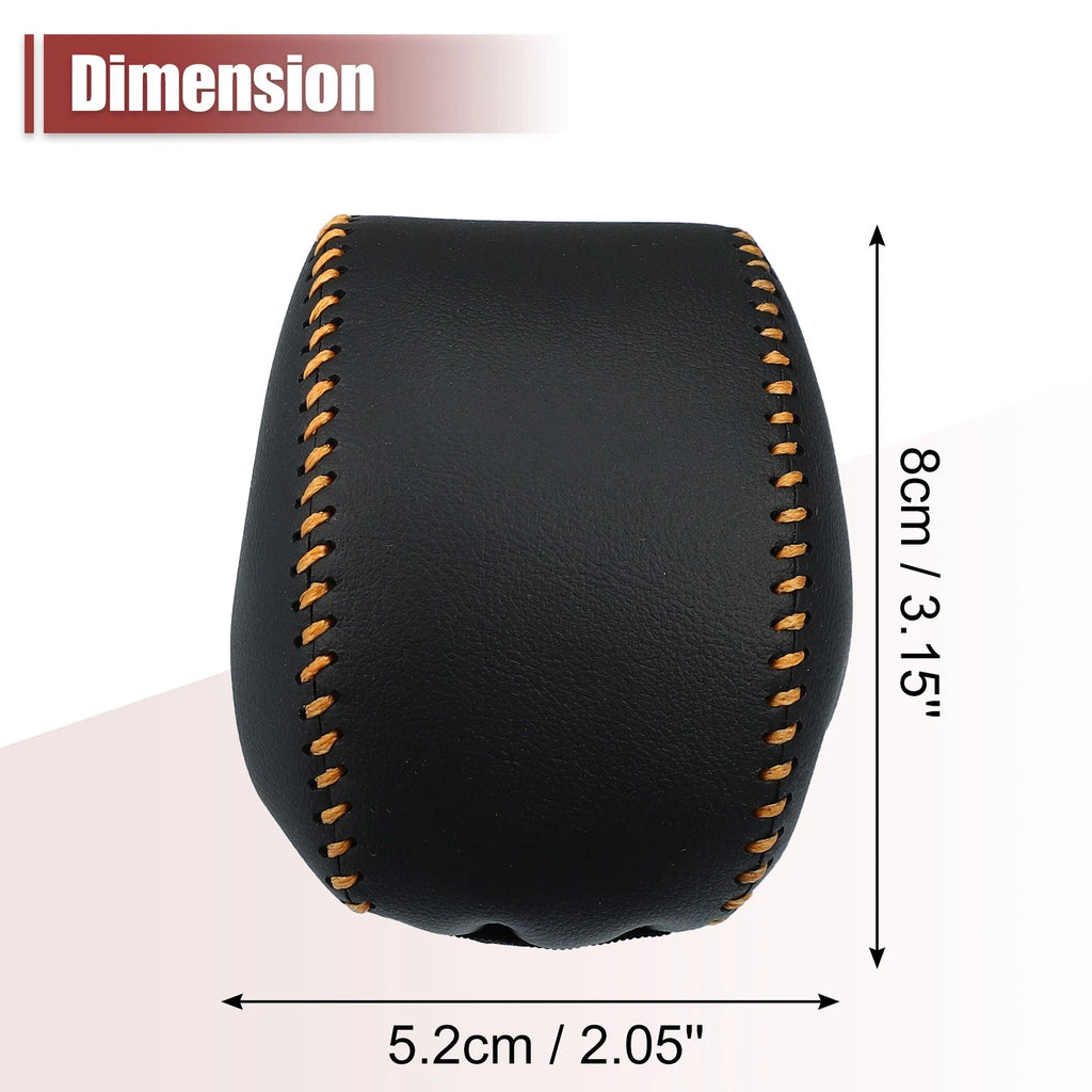 Gear Shift Knob Cover Protector for Toyota RAV4 (2019–2023) Black/Orange