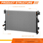 Aluminum Radiator for Ford Explorer Police Interceptor Utility (2013–2019) DPI-13362
