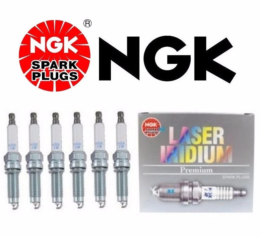 Set of 6 NGK Lasser Platinum Spark Plugs for Audi VW V6