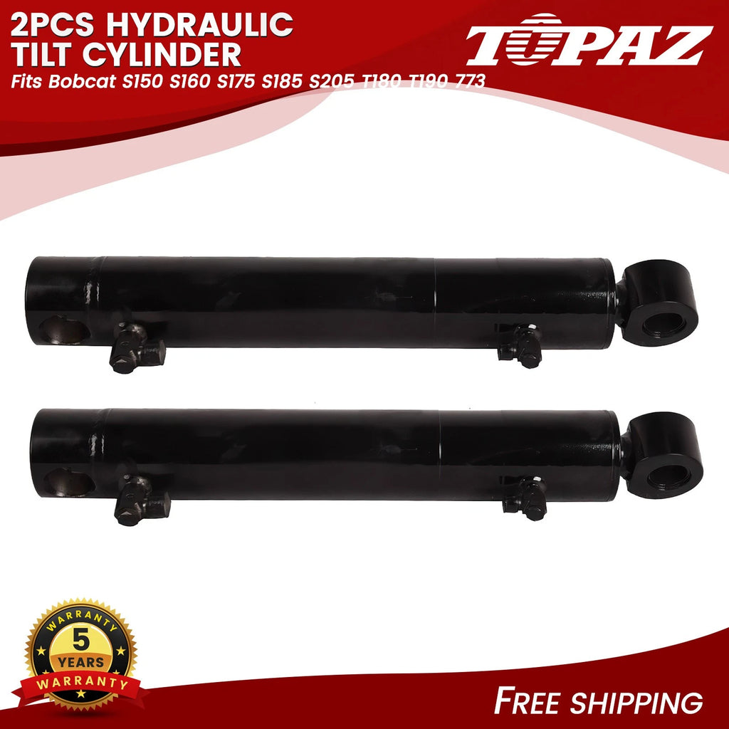 2Pcs Hydraulic Tilt Cylinder for Bobcat S150 S160 S175 S185 S205 T180 T190