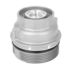 Silver Tone Oil Filter Cap Cover for Lexus Toyota (2000-2023)