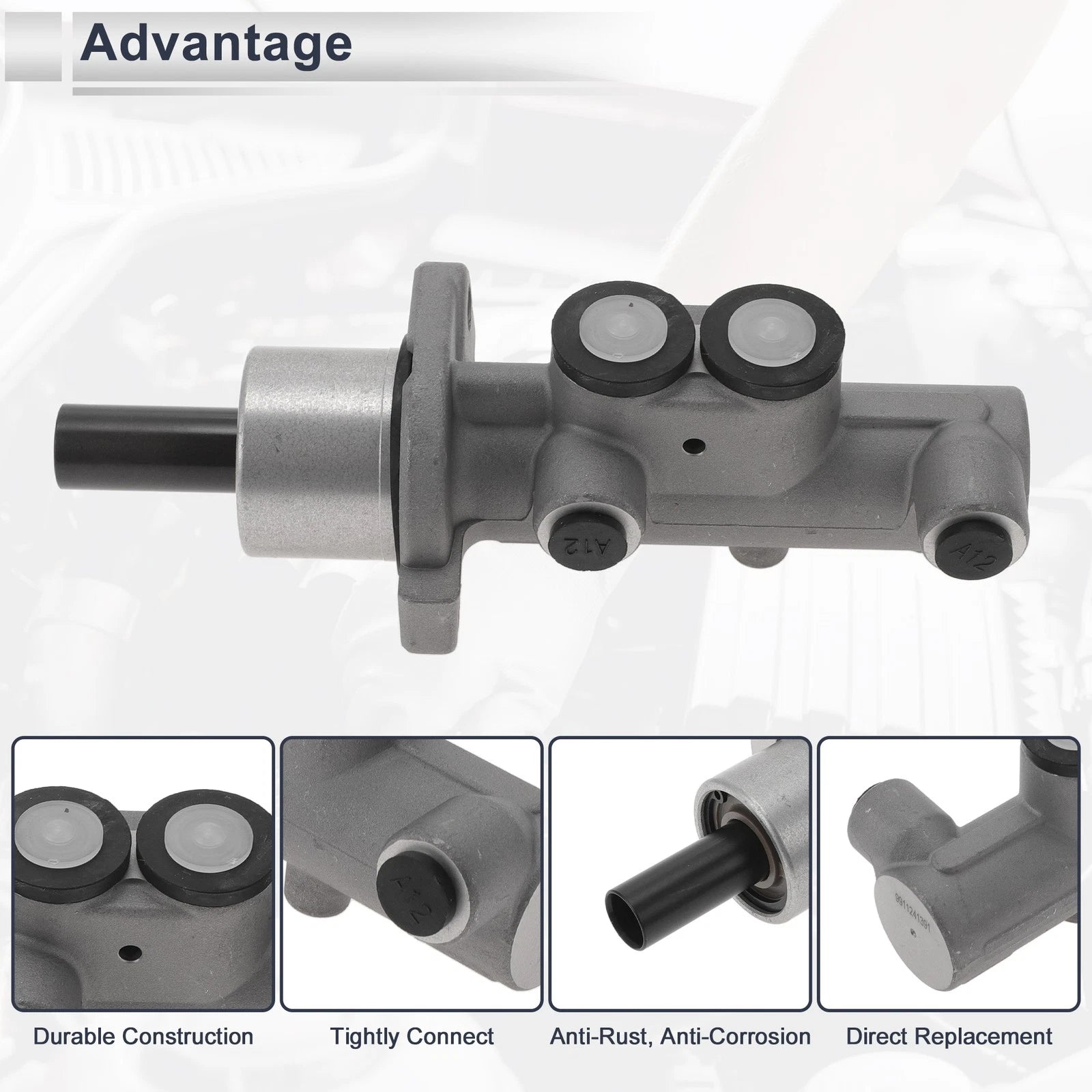 Brake Master Cylinder with Reservoir No. 1J1614019 for Volkswagen Jetta (1999–2006)