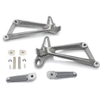 Rear Silver Footpeg Footrest Bracket for Yamaha YZFR3 MT03 (2015–2025)