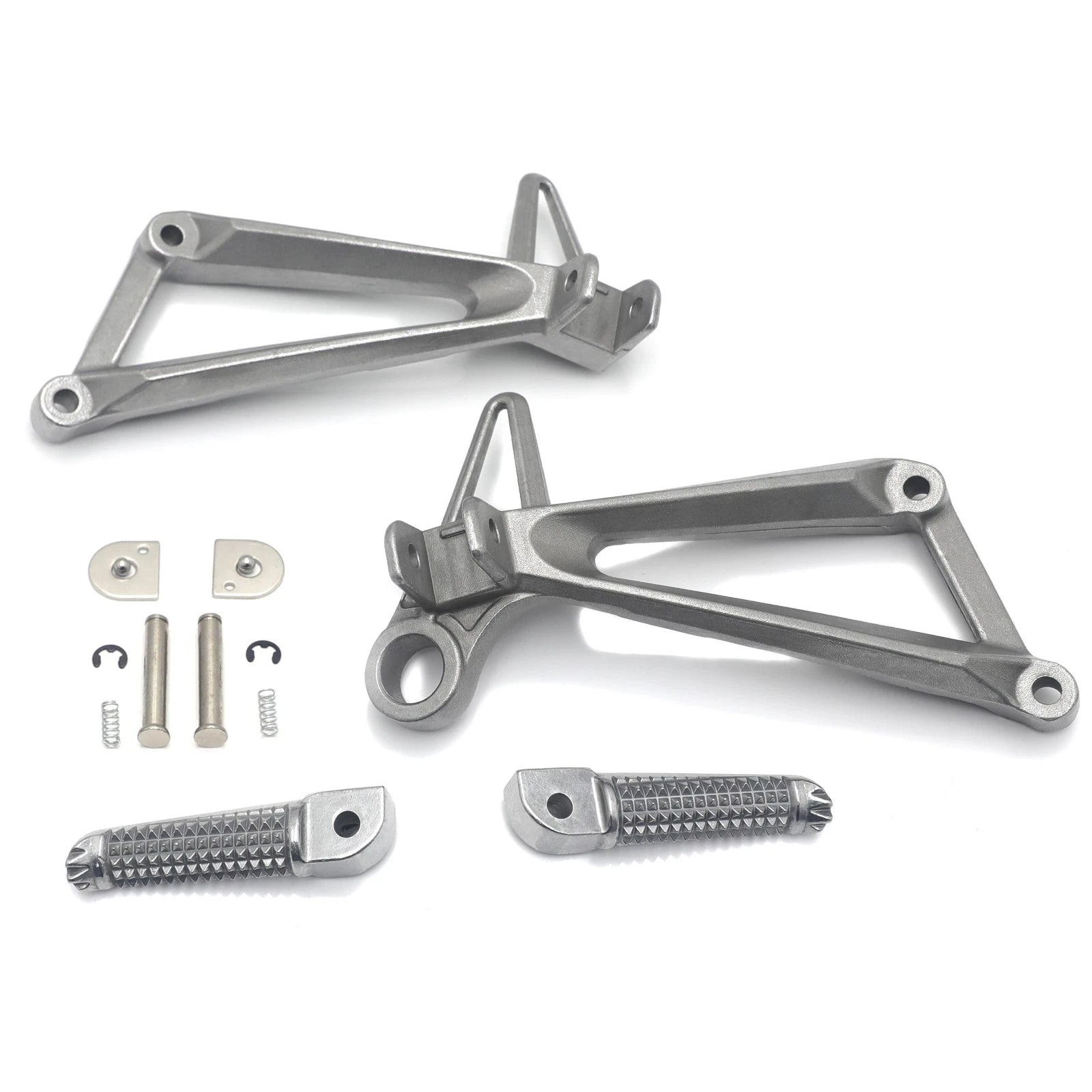 Rear Silver Footpeg Footrest Bracket for Yamaha YZFR3 MT03 (2015–2025)