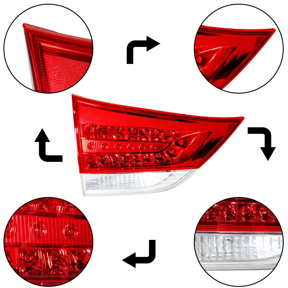 Tail Light Assembly for Toyota Sienna (2011–2012) Inner LH Driver Side Halogen