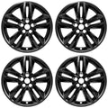 4 Black 18" Wheel Skins Hub Caps Covers Simulators for 2015-2018 Ford Edge SEL