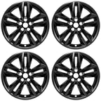4 Black 18" Wheel Skins Hub Caps Covers Simulators for 2015-2018 Ford Edge SEL