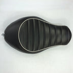Solo Driver Cross Stripe Leather Seat for Harley XL883N XL883L XL883X (2005–2013)