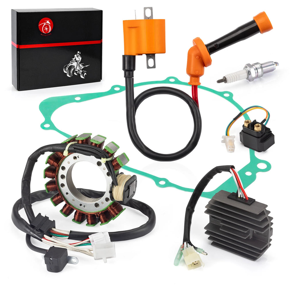 Stator Rectifier Ignition Coil Starter Relay Gasket for Yamaha Grizzly 600 (1998)
