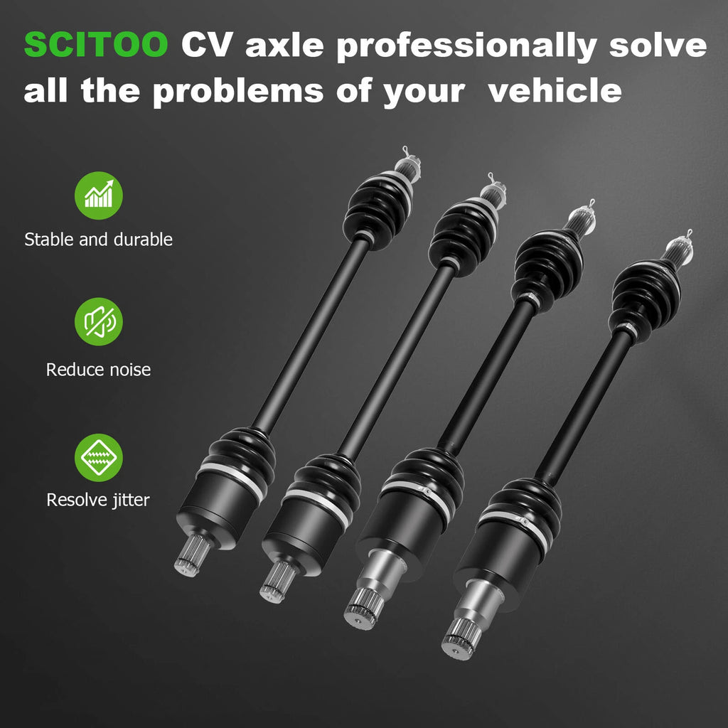 Set of 4 Half Shaft CV Axles for Polaris RZR S 800 (2010–2014)