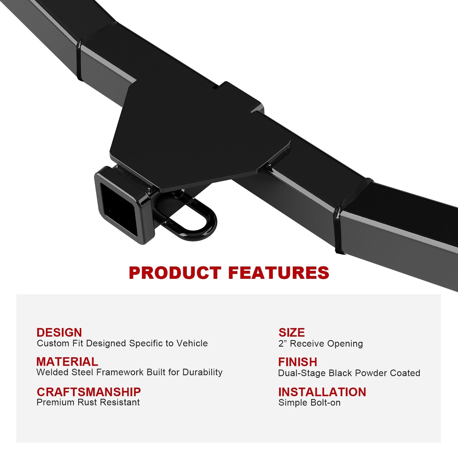 Towing Hitch Receiver Class 3 for Mazda CX-9 (2007-2015)