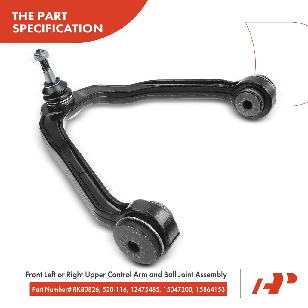 Front Upper Control Arm with Ball Joint for Chevy Silverado 1500 (2007-2018)
