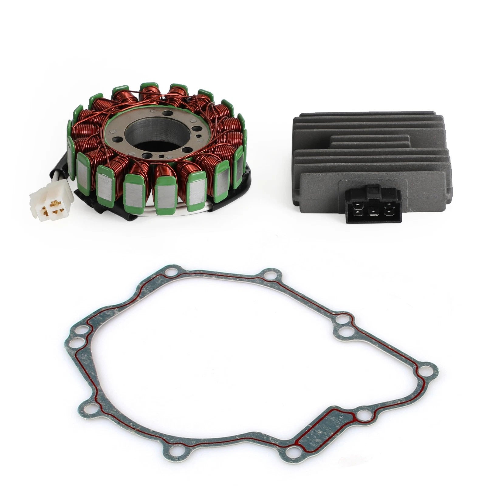 Magneto Stator + Voltage Rectifier + Gasket for Yamaha YZF R6 (2003–2005)