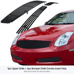 Stainless Black Billet Grille Insert for Infiniti G35 Coupe (2003-2005)