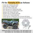 Rear Brake Panel Plate & Camshaft Lever Kit for Yamaha Big Bear 400 (2005–2006)