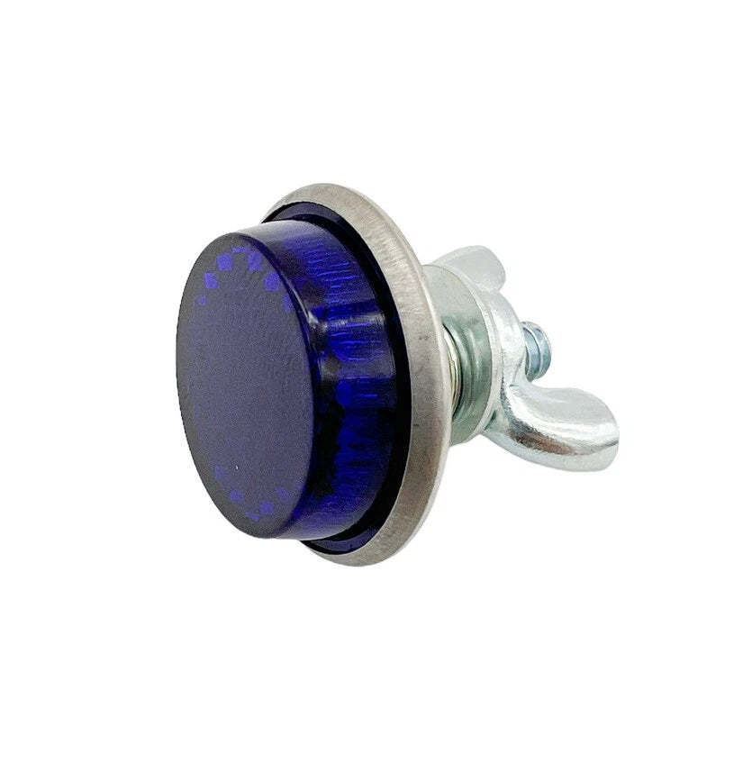Blue Mini Reflectors Stud Mount Replacement for Motorcycle Bicycle Trailer (—)