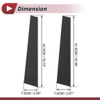 Set of 4 Door Pillar Window Trim for Lexus GS (2012–2019) Carbon Fiber Black