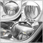 LED Fog Lights for Freightliner Cascadia (2018–2024) - Chrome Housing