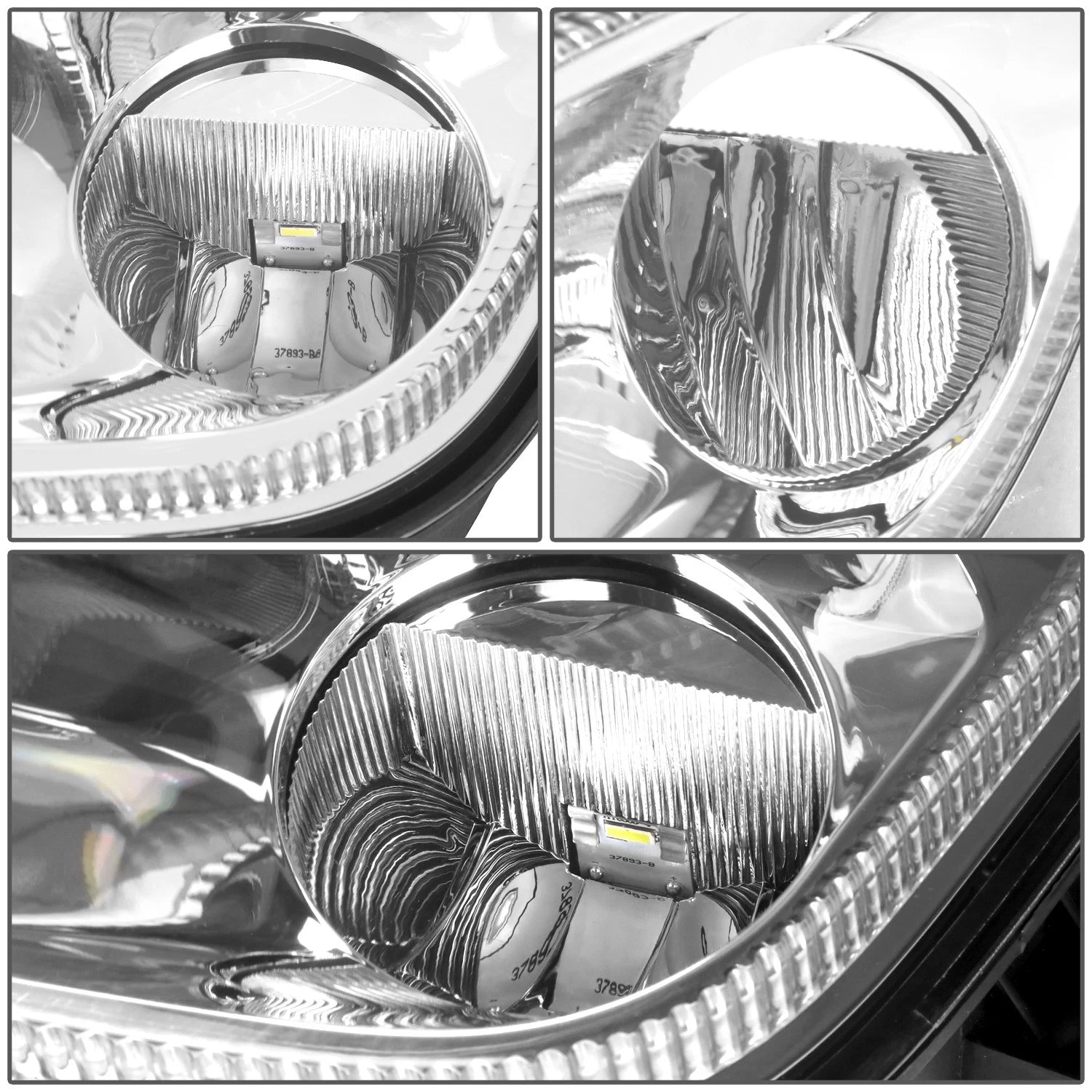 LED Fog Lights for Freightliner Cascadia (2018–2024) - Chrome Housing