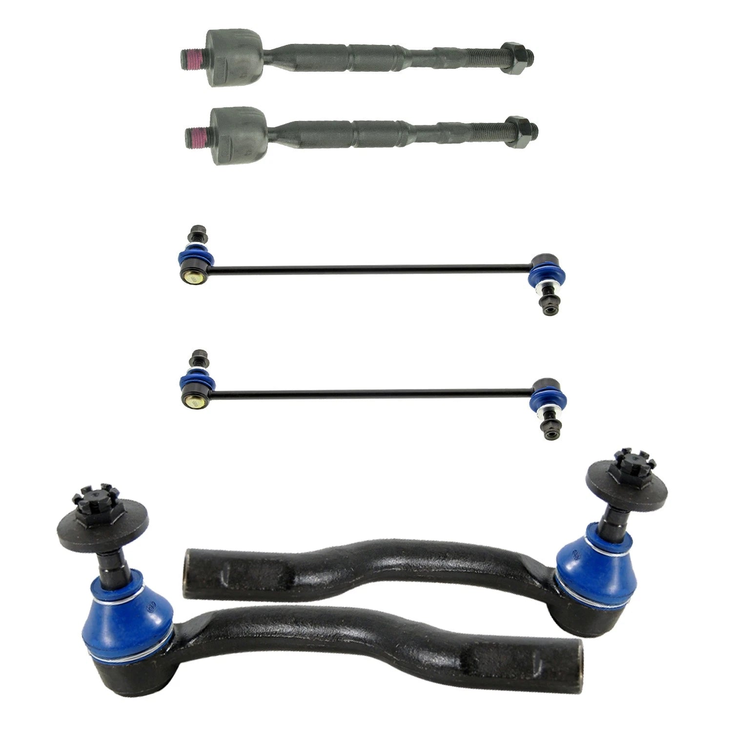 Set of 4 Tie Rods & Sway Bar Links for CT200h Prius (2011–2015)
