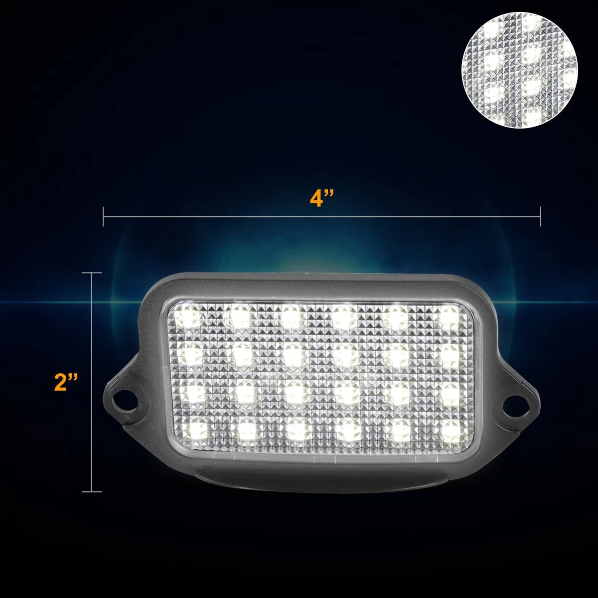 Nuvision White LED License Plate Light for Ford Mustang (2005–2009)