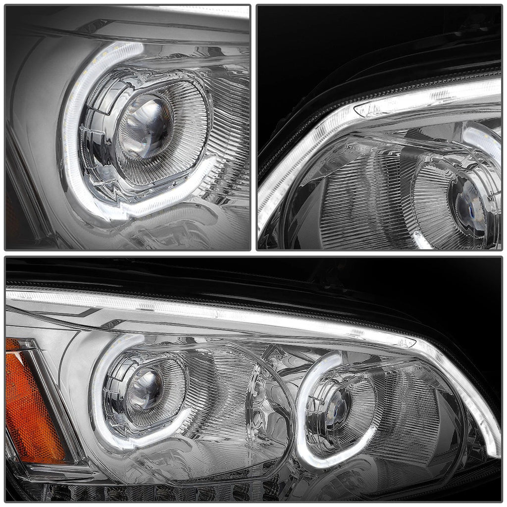 LED DRL Tube Projector Headlights for Kenworth T170 T370 T660 (2008–2019)