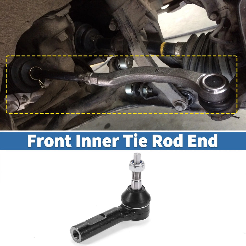 2pcs Front Outer Tie Rod End Links for Dodge Durango (2004–2009)
