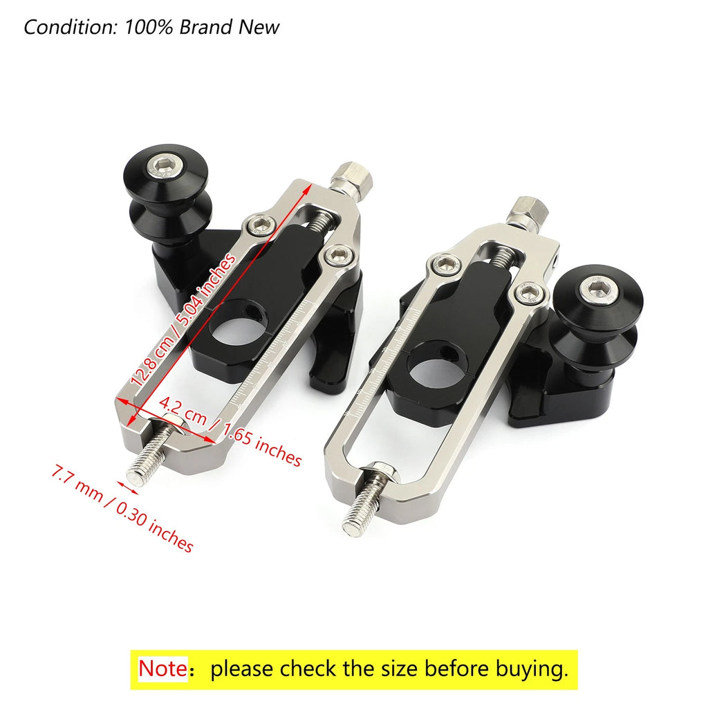Chain Adjusters with Spool Tensioners for Honda CB650R CBR650R (2019–2023)