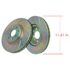 Set of 2 Brake Discs for MB Mercedes CLK Class SLK C E C350