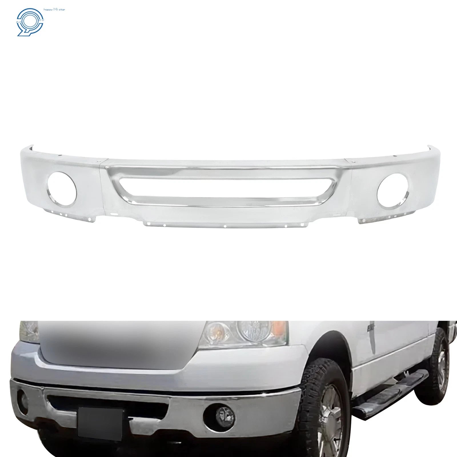 Chrome Split Bumper for Ford F-150 Lincoln Mark LT (2006–2008)