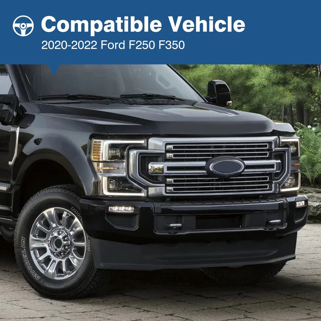 Black Steel Front Bumper for Ford F-250 F-350 Super Duty (2020–2022)