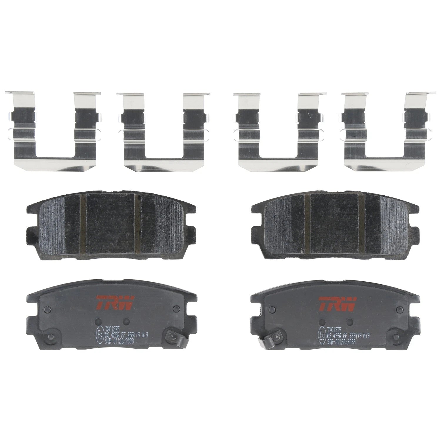 Set of 4 Disc Brake Pads for Chevrolet Equinox (2007–2017)