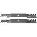 2X Toothed Mulching Blades for John Deere 42" (Fits 592-615)