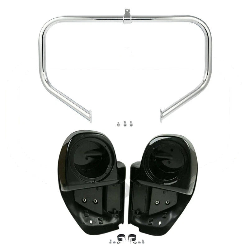 Lower Vented Fairings 6.5" Speaker Pod for Harley Touring (2014–2023)