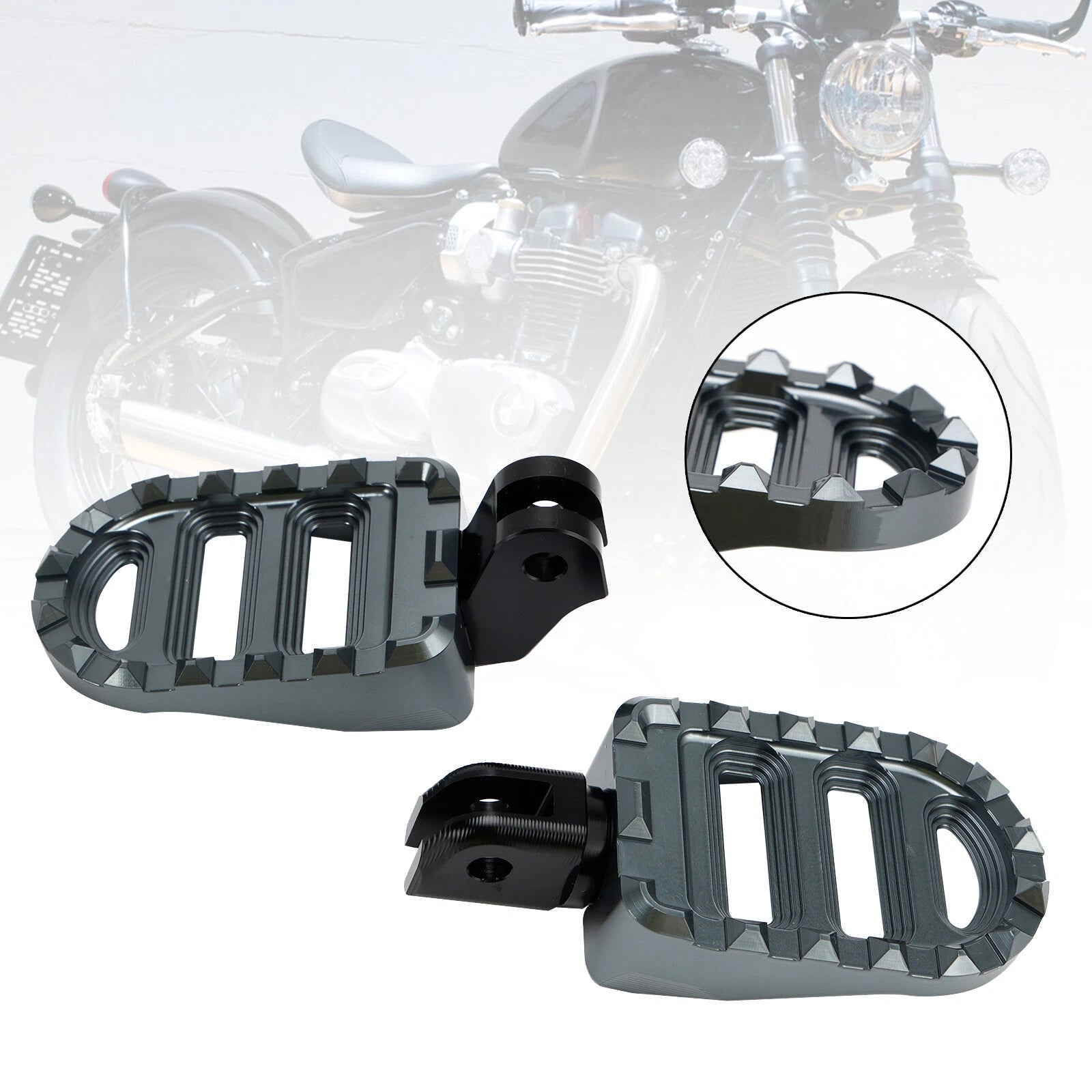 Front Footrests Foot Pegs for Bonneville Bobber (2017–2023), Rocket 3R (2020–2023)