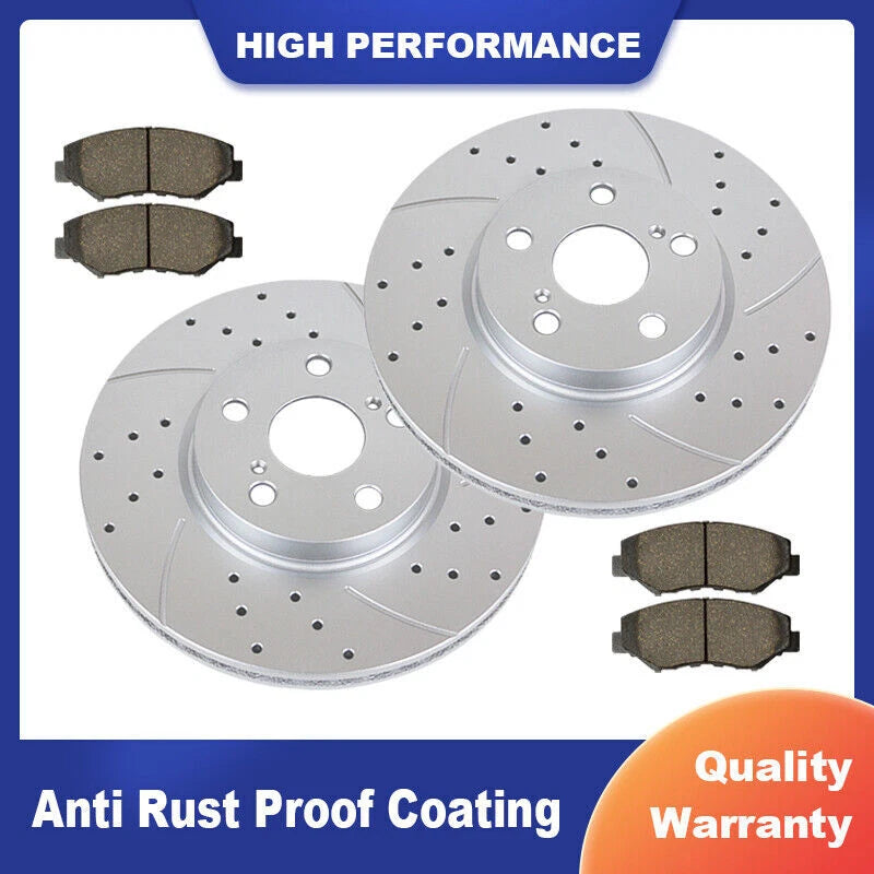 Front Brake Rotor and Pads Kit for Toyota Corolla Matrix (2009–2019)