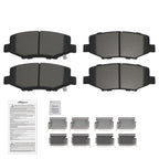 Rear Ceramic Brake Pads Kit for Jeep Liberty (2008–2012) Wrangler (2007–2017) D1274